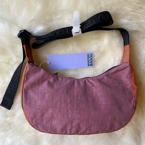 BAGGU Handbags - NWT Baggu Deadstock Small Crescent Bag  - Rose Jam Mix
